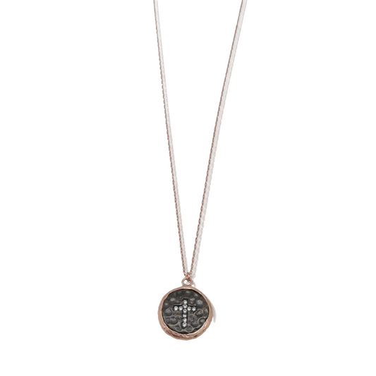 Dainty Diamond Cross Necklace - shopzeyzey