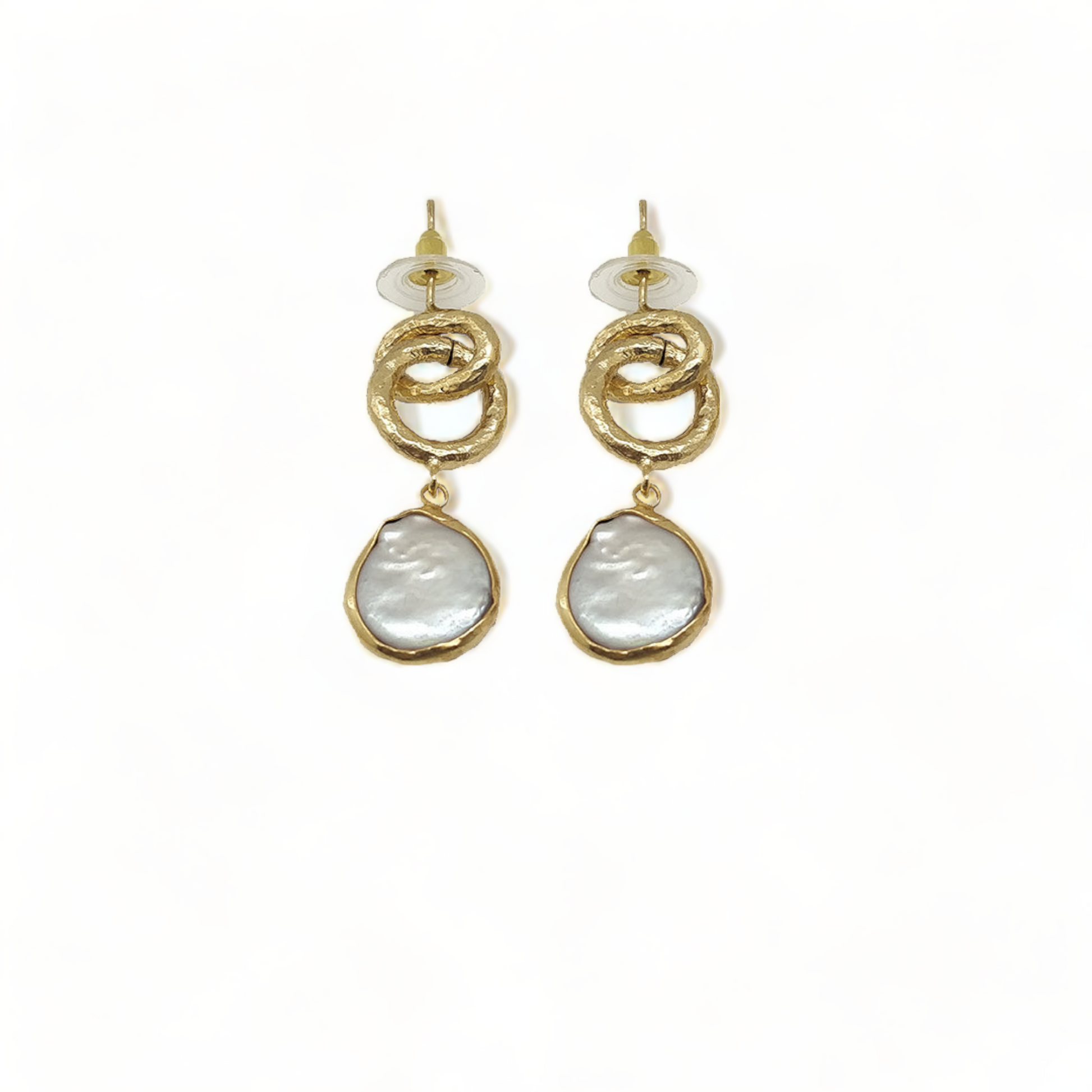 Big 22k Gold Round Filigree Studs | Raj Jewels