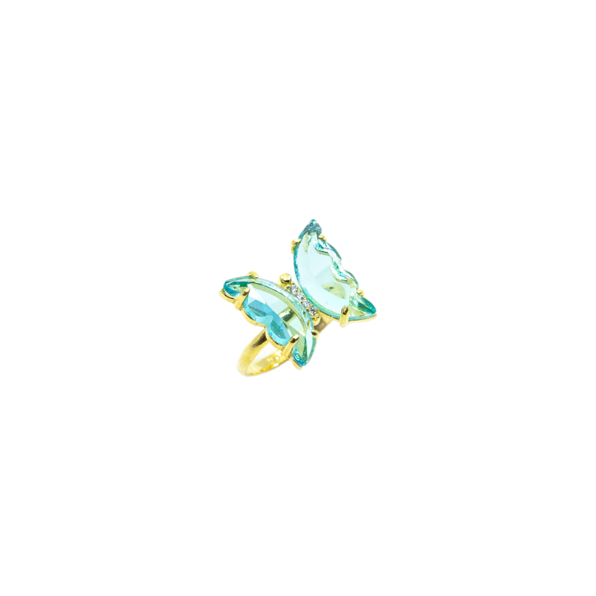 Sky Blue Topaz Butterfly Ring over Sterling - shopzeyzey