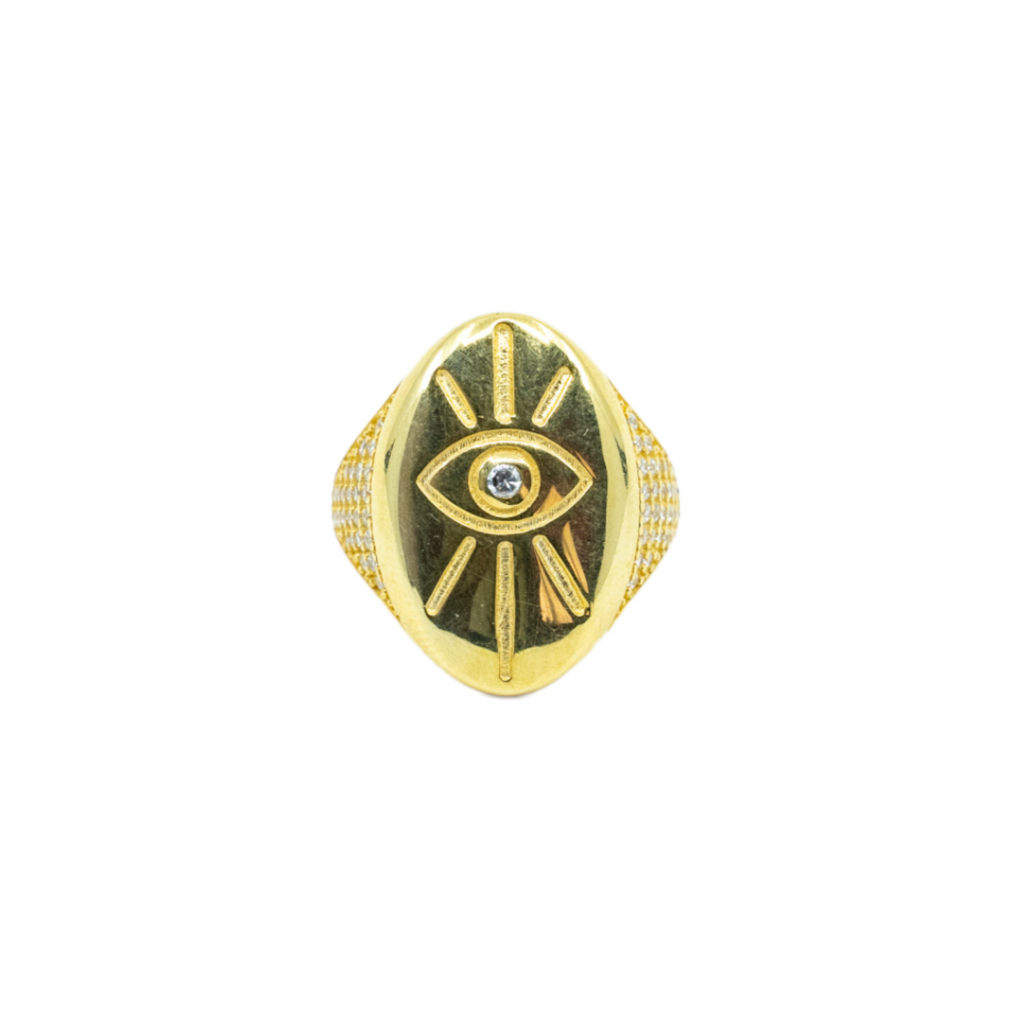 Evil Eye Signet Ring - shopzeyzey