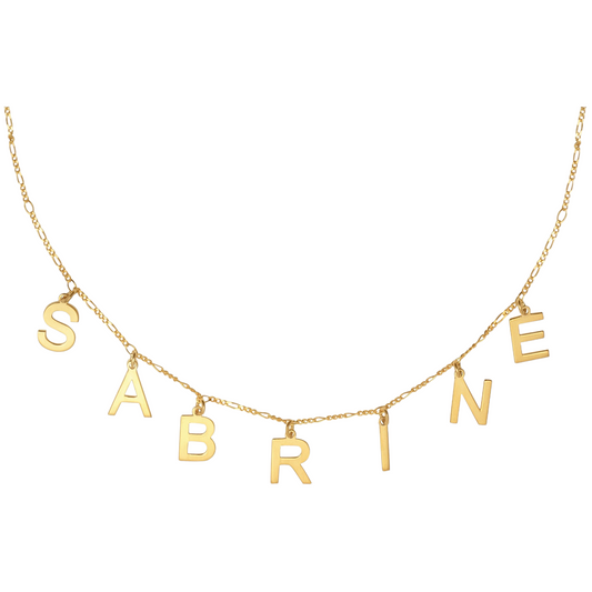 Personalized Letter Name Necklace - shopzeyzey