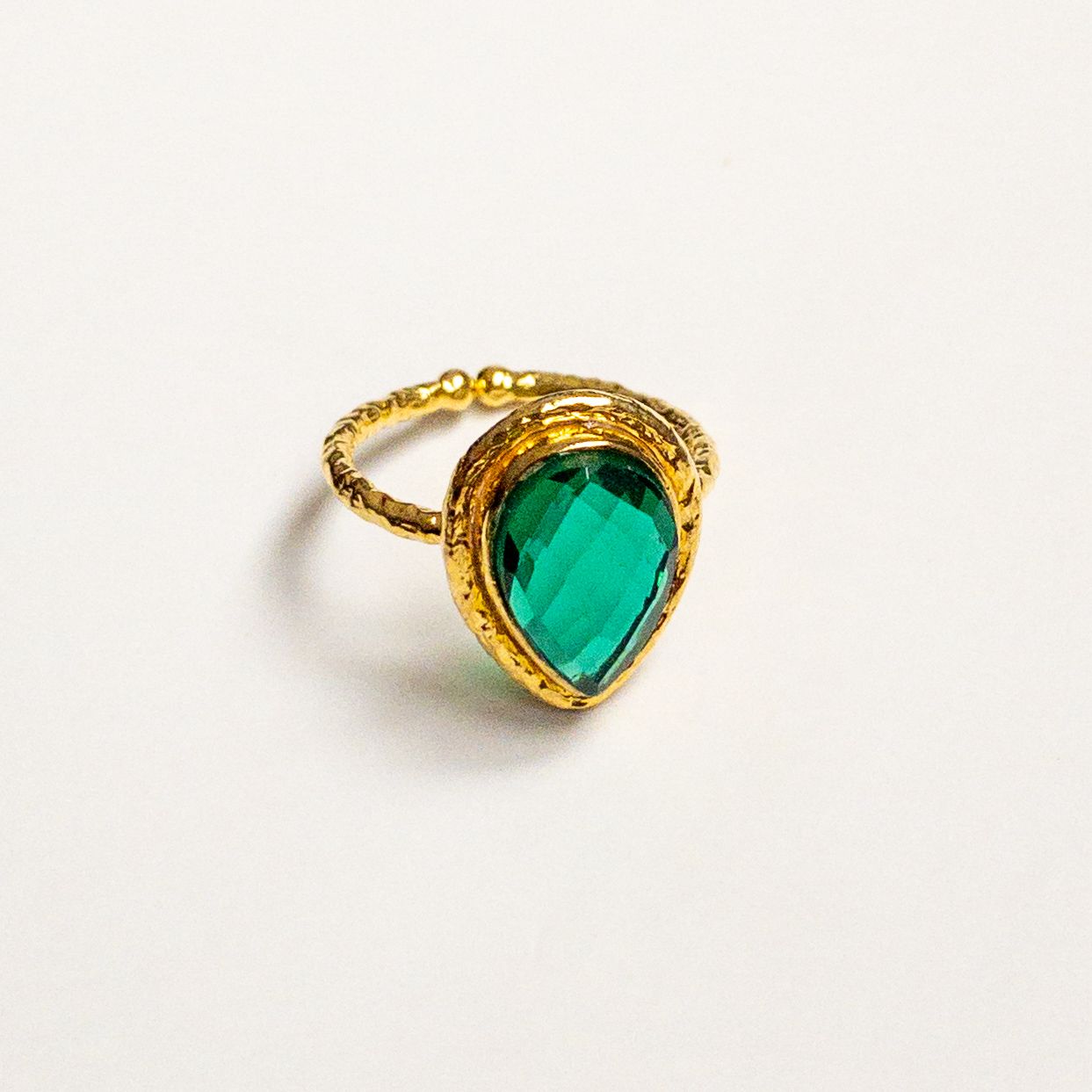 Gold Emerald Ring