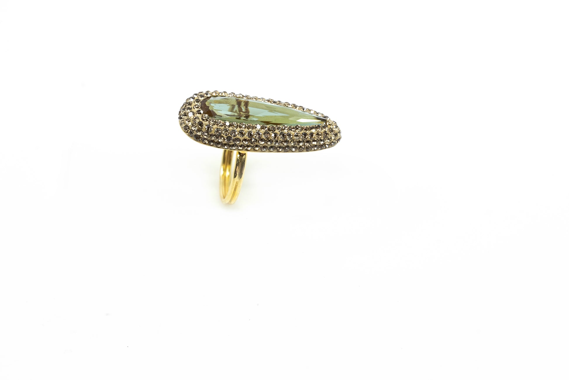 Long Oval Shaped Diaspore Ring - shopzeyzey